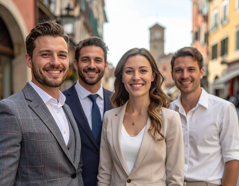 Équipe professionnelle d'un office de tourisme en ville, pour une prospection emailing efficace auprès des acteurs du voyage