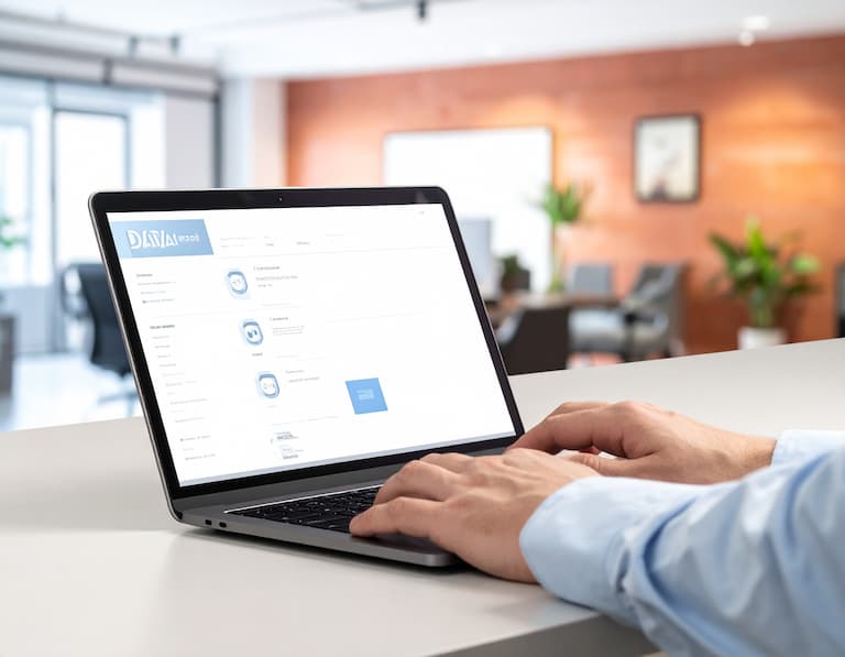 Gros plan sur l'utilisation d'un outil numérique pour trouver des adresses emails d'entreprises dans les Hauts-de-France