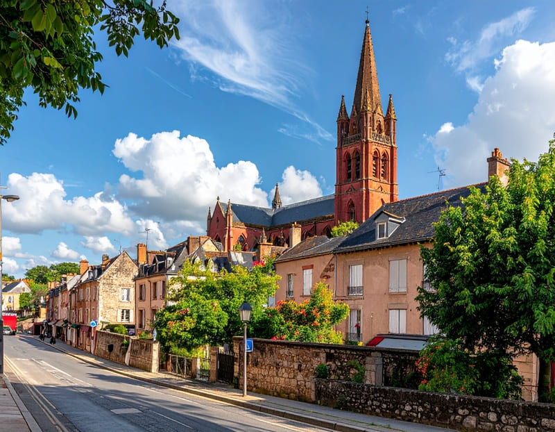 Centre-ville de Rodez, préfecture de l'Aveyron