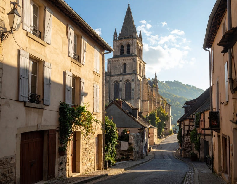 Centre-ville de Tulle, préfecture de la Corrèze