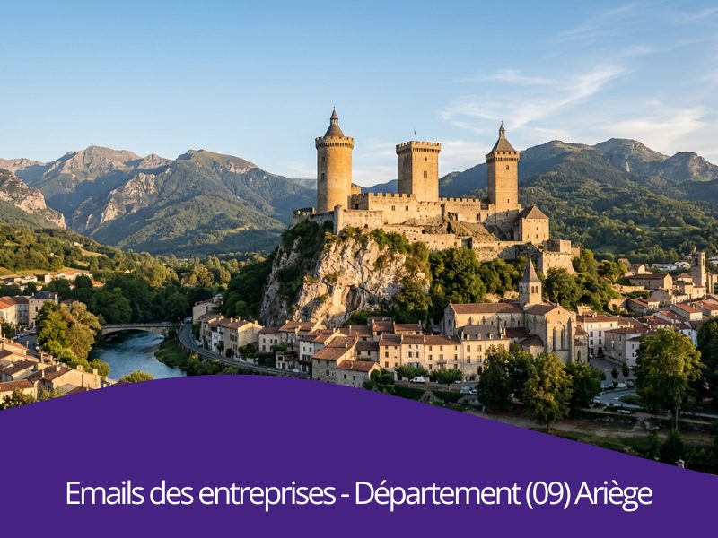 Comment trouver de nouveaux clients par emails BtoB des entreprises du département 09 Ariège Occitanie ?