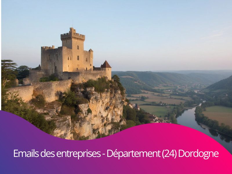 Comment trouver de nouveaux clients par emails btob des entreprises du département 24 Dordogne Nouvelle-Aquitaine ?