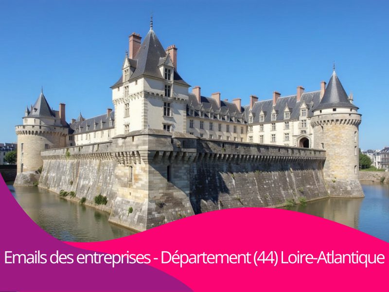 Où trouver les emails btob des entreprises du département 44 Loire-Atlantique Pays de la Loire ?